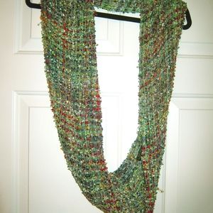 Hand Knit Infinity Scarf
